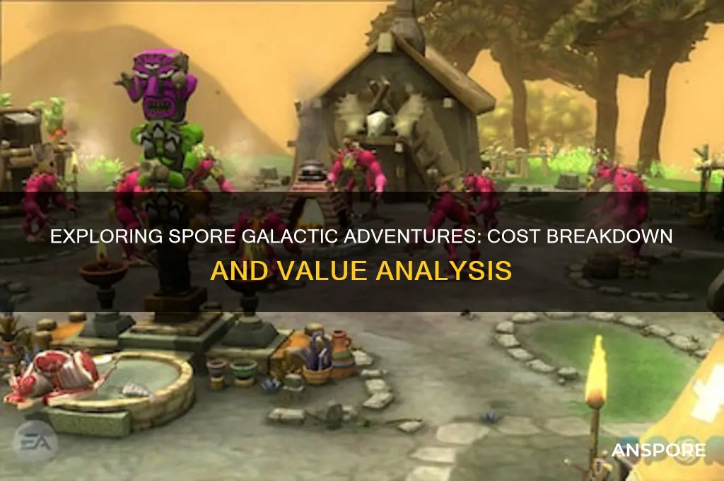 how much does spore galactic adventures