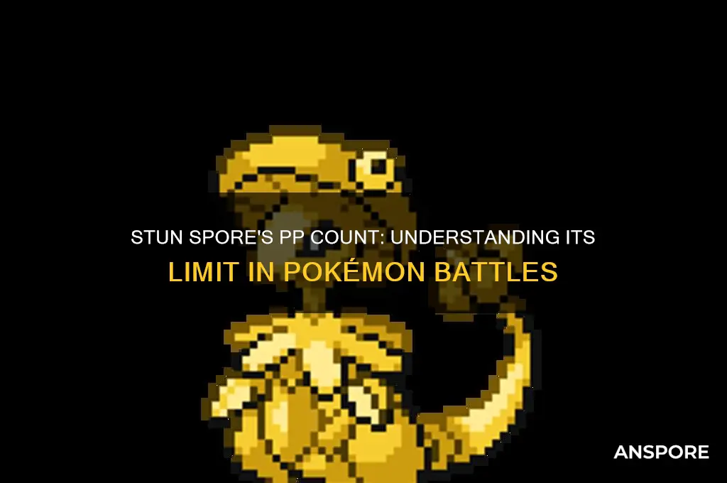 how much pp does stun spore have