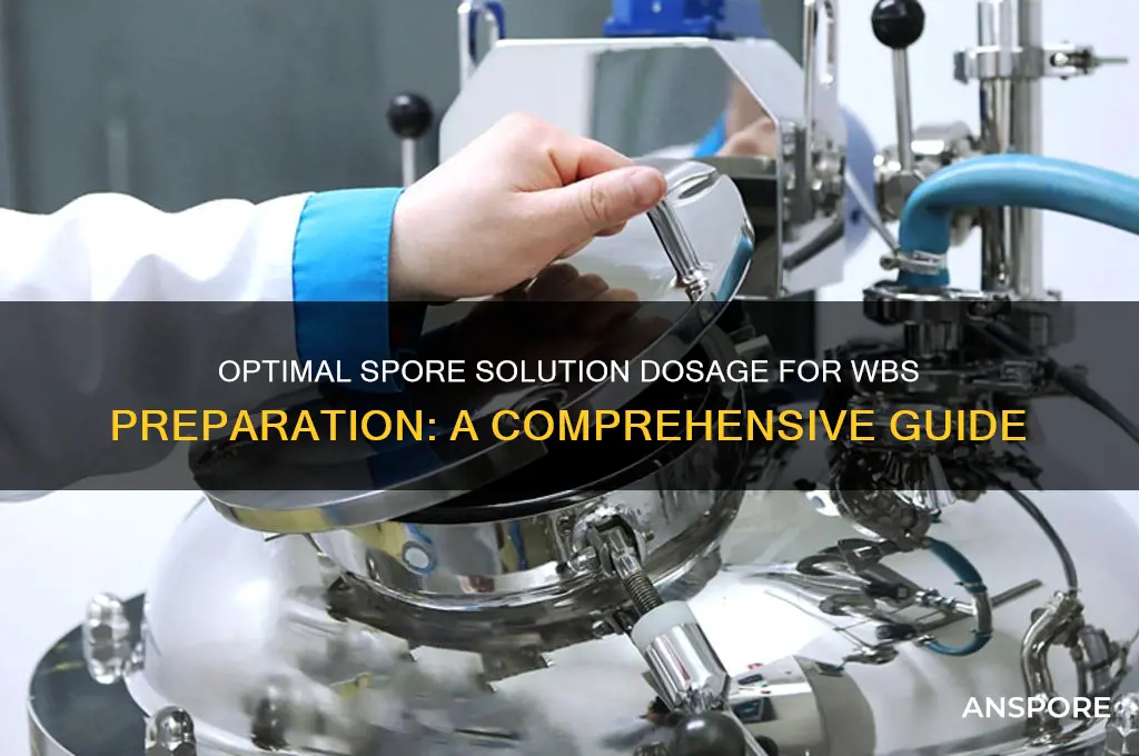 how much spore soluion for wbs