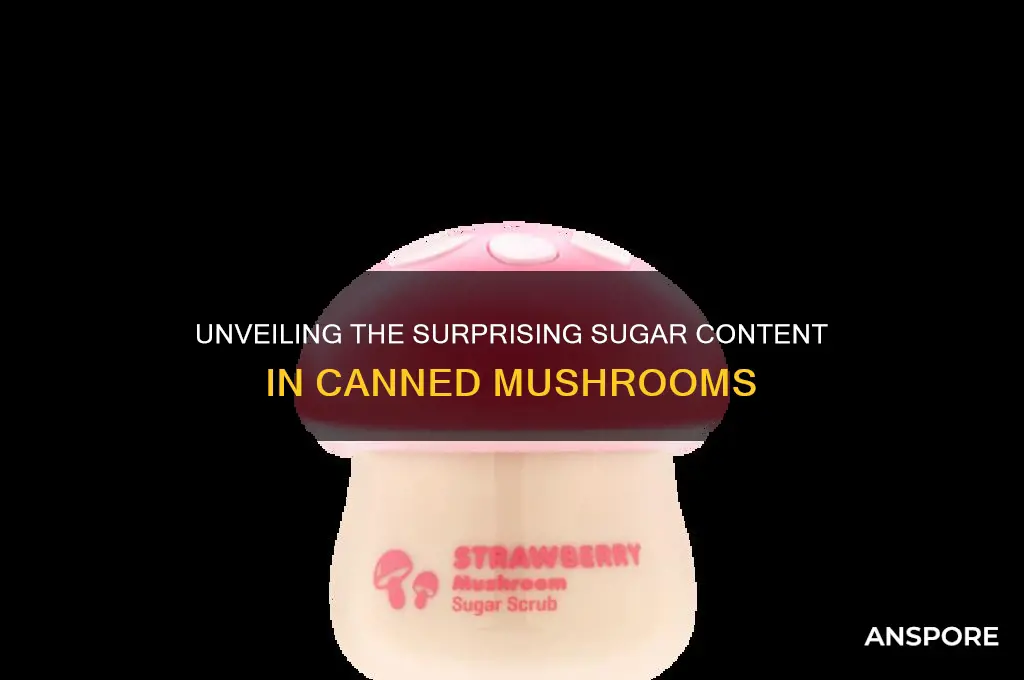 how much sugar in a can of mushrooms