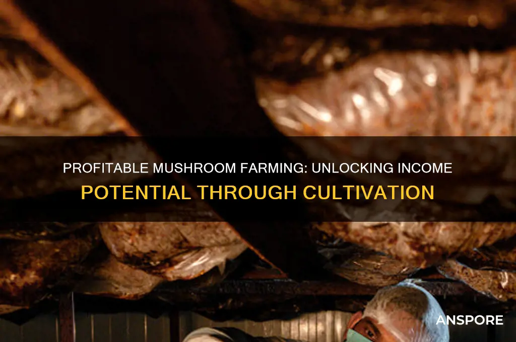 how much we can earn from mushroom cultivation