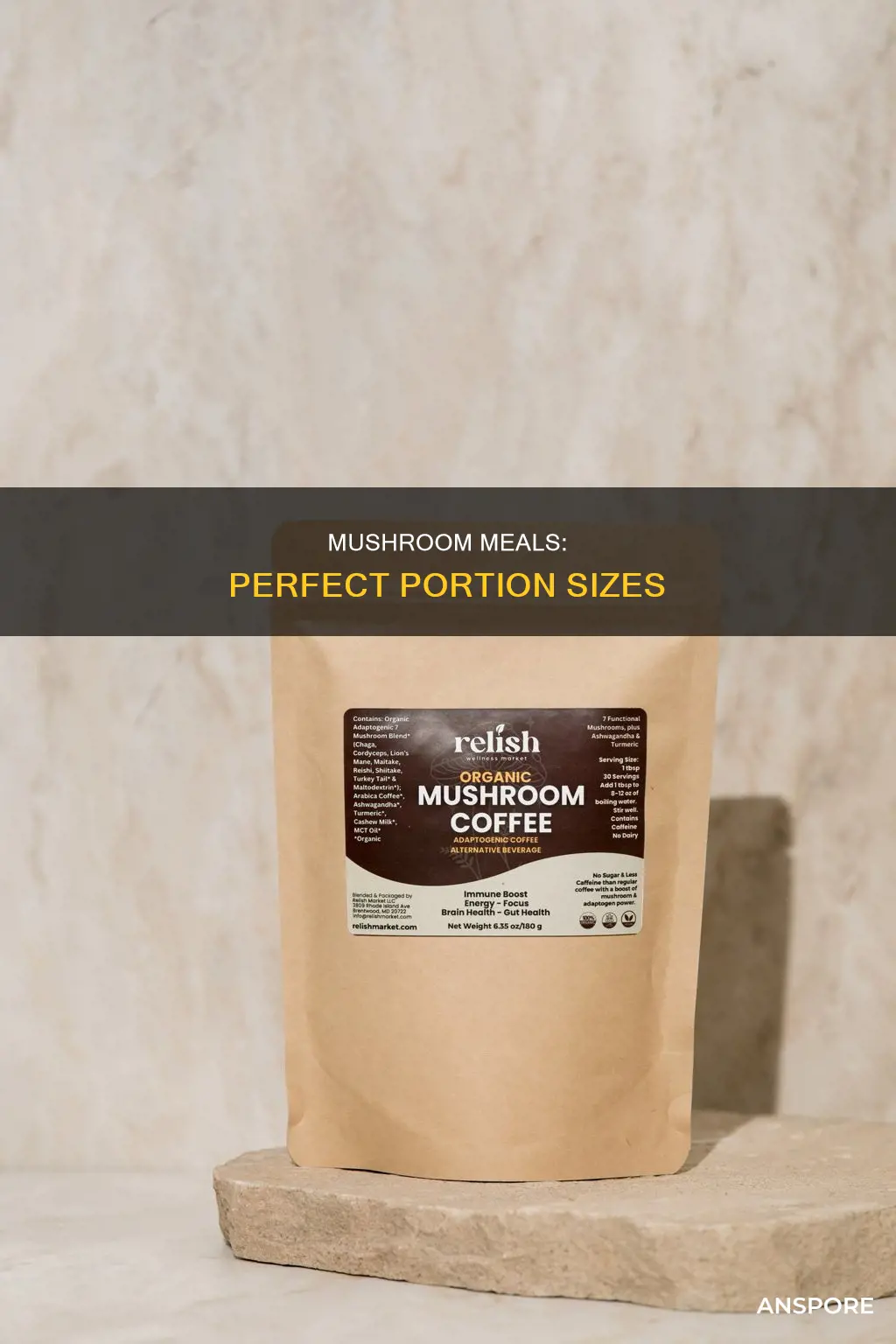 how mush is a serving of mushrooms