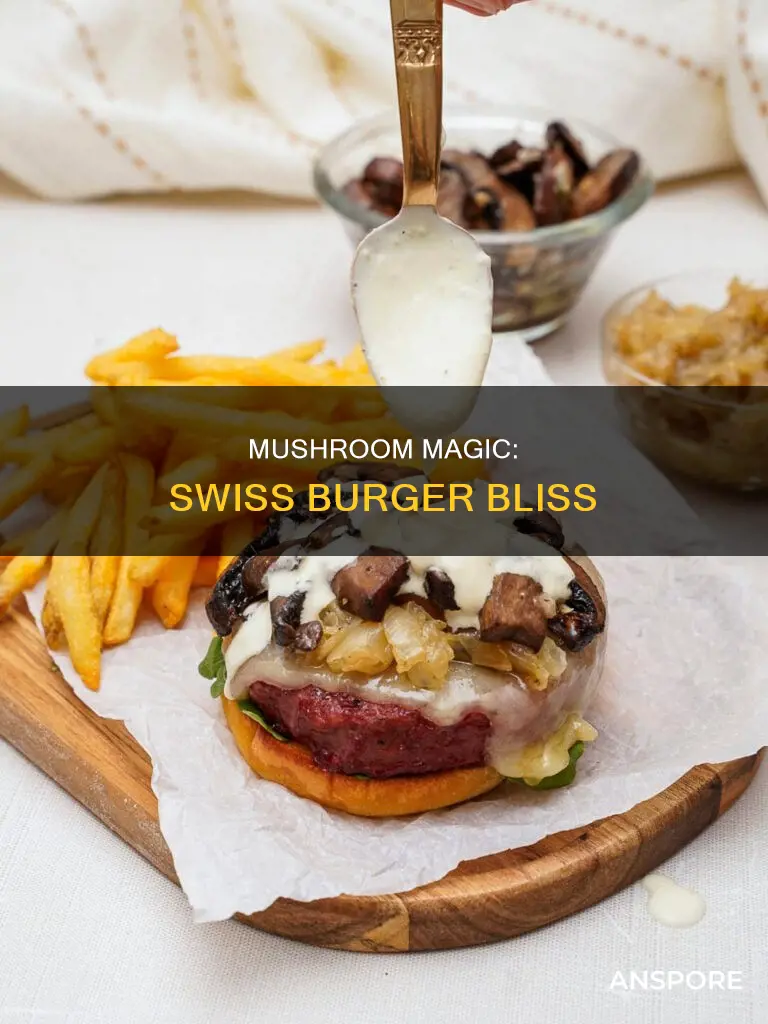 how mushrooms and grave for swissmushroom burger