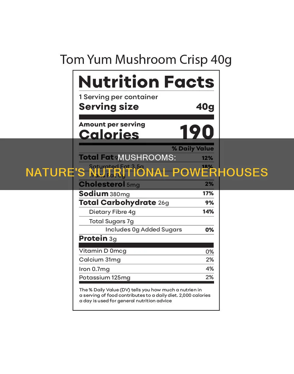 how nutritious is mushrooms