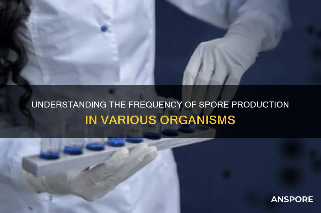 how often are spores produced