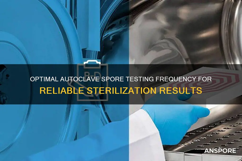 how often should spore testing be completed on an autoclave