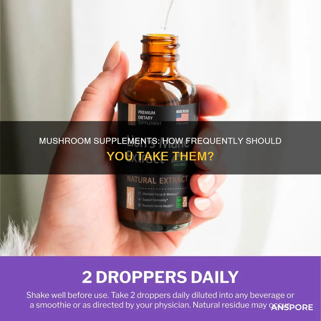 how often should you take mushroom supplements