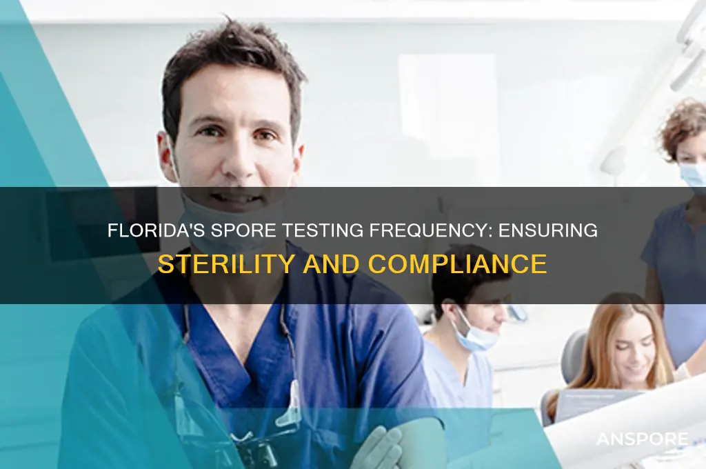 how often spore test should be done in florida