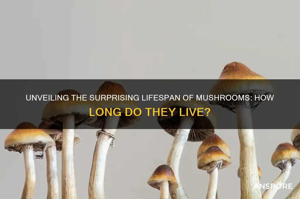 how old can mushrooms live