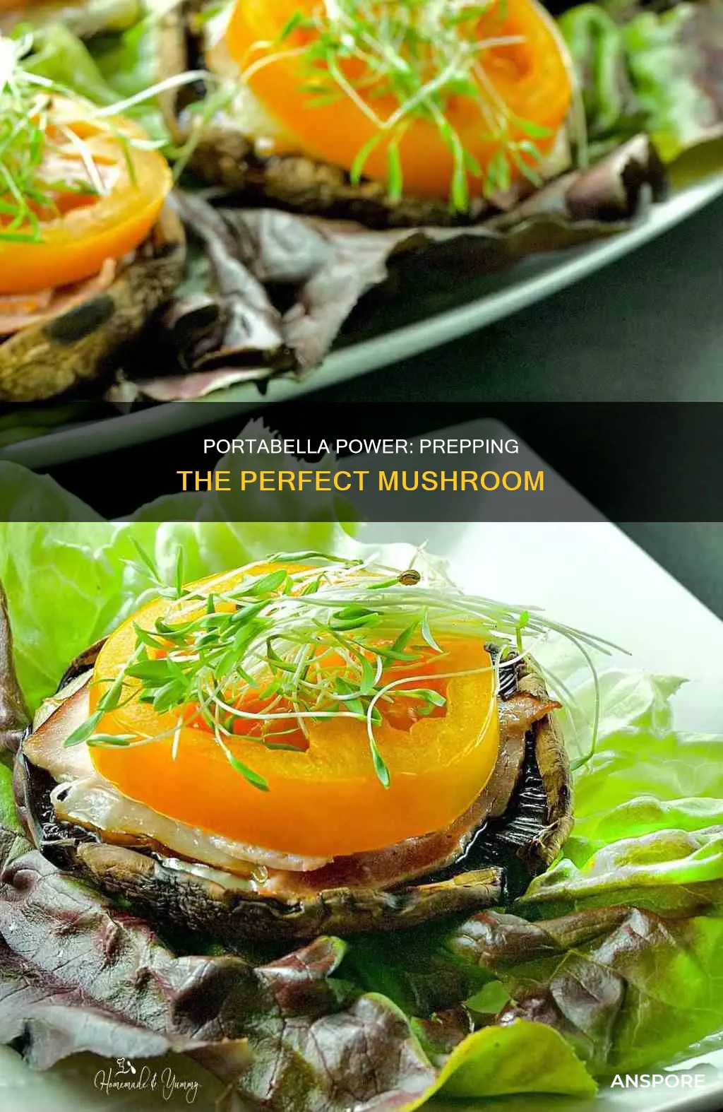 how prepare portabella mushrooms