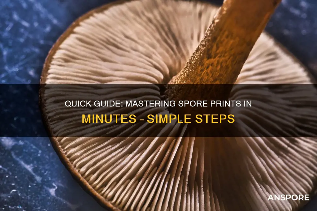 how quick to do spore prints