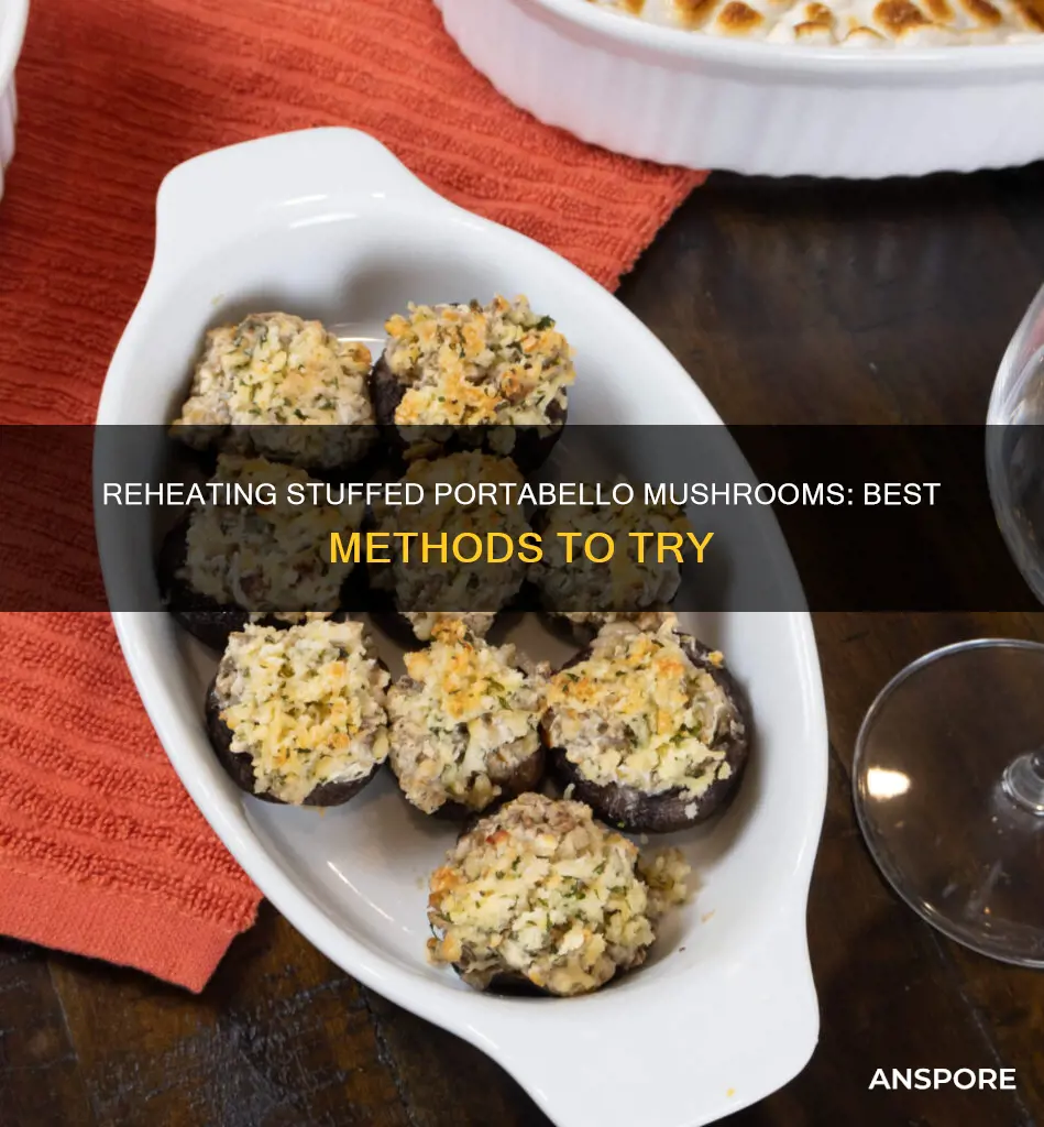 how reheat stuffed portabello mushrooms