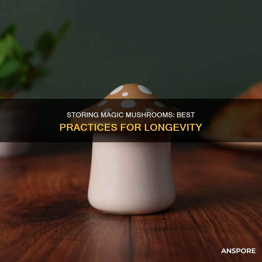 how should psyllcibin mushrooms be stored