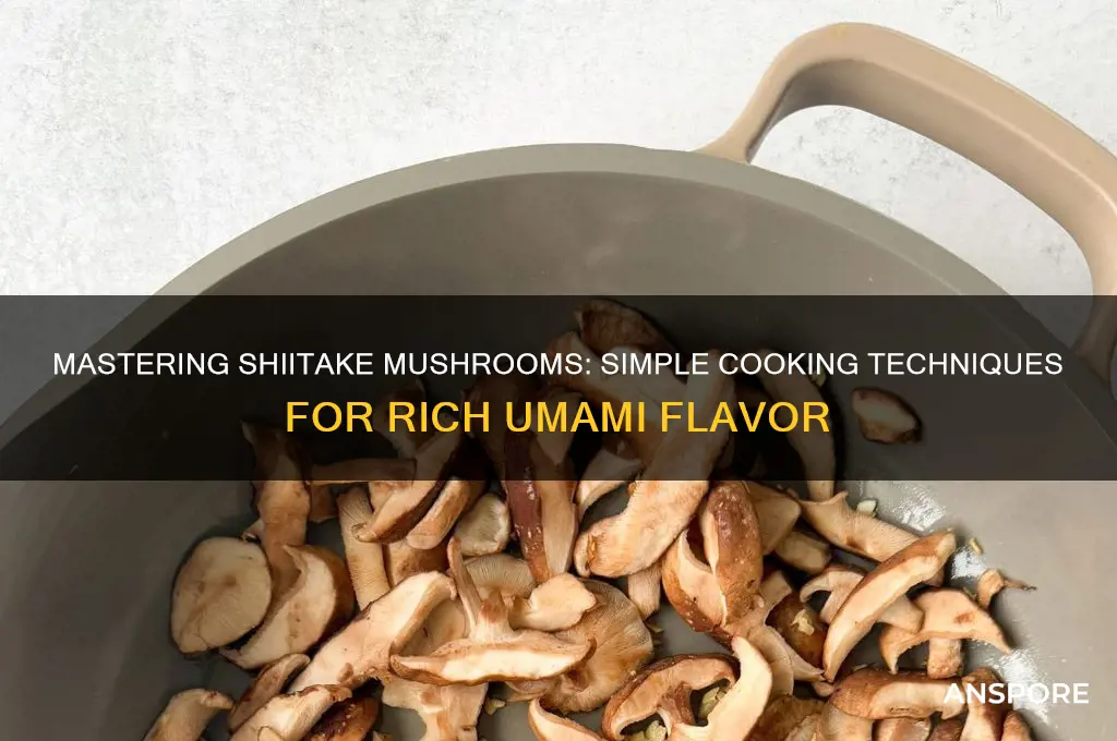 how so you cook shitakiii mushrooms