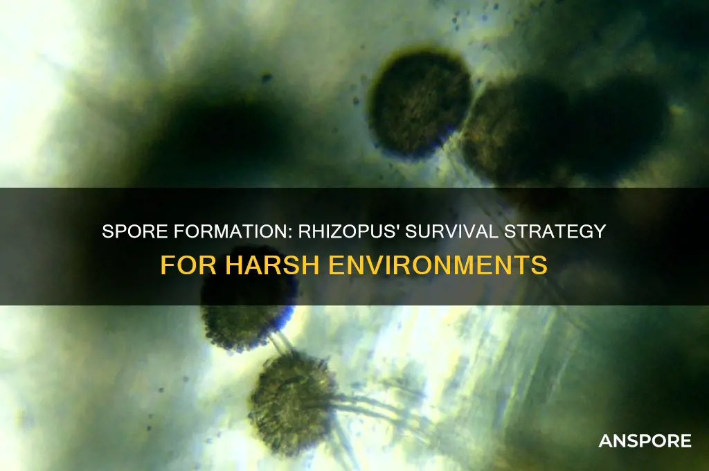 how spore formation is advantageous for rhizopus