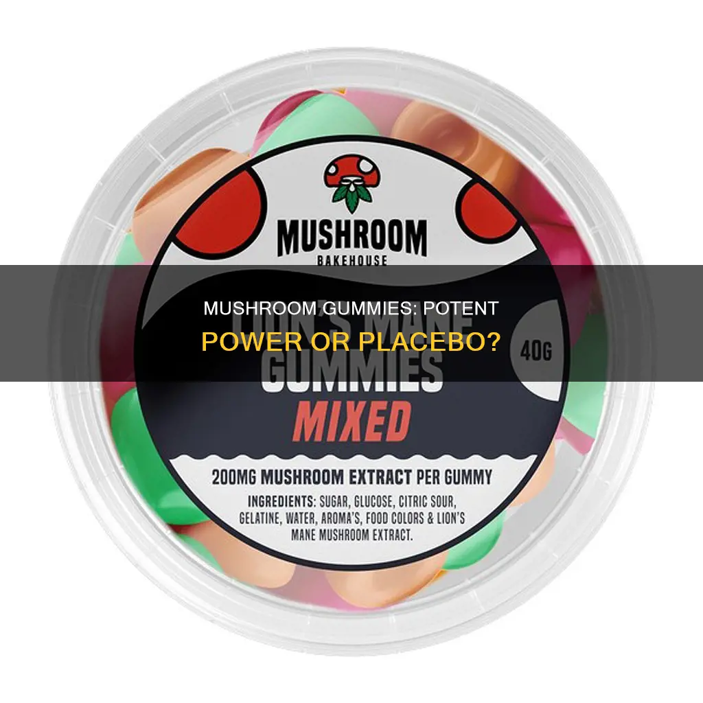 how strong are mushroom gummies