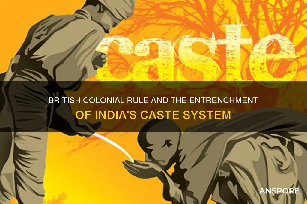 how the british sporead the caste system