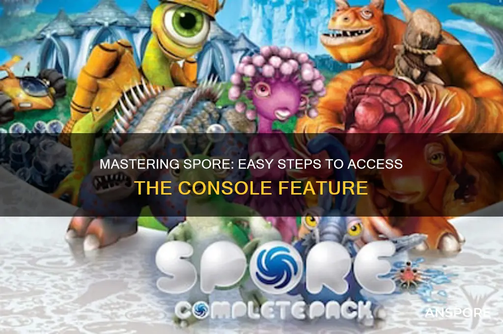 how to access console in spore