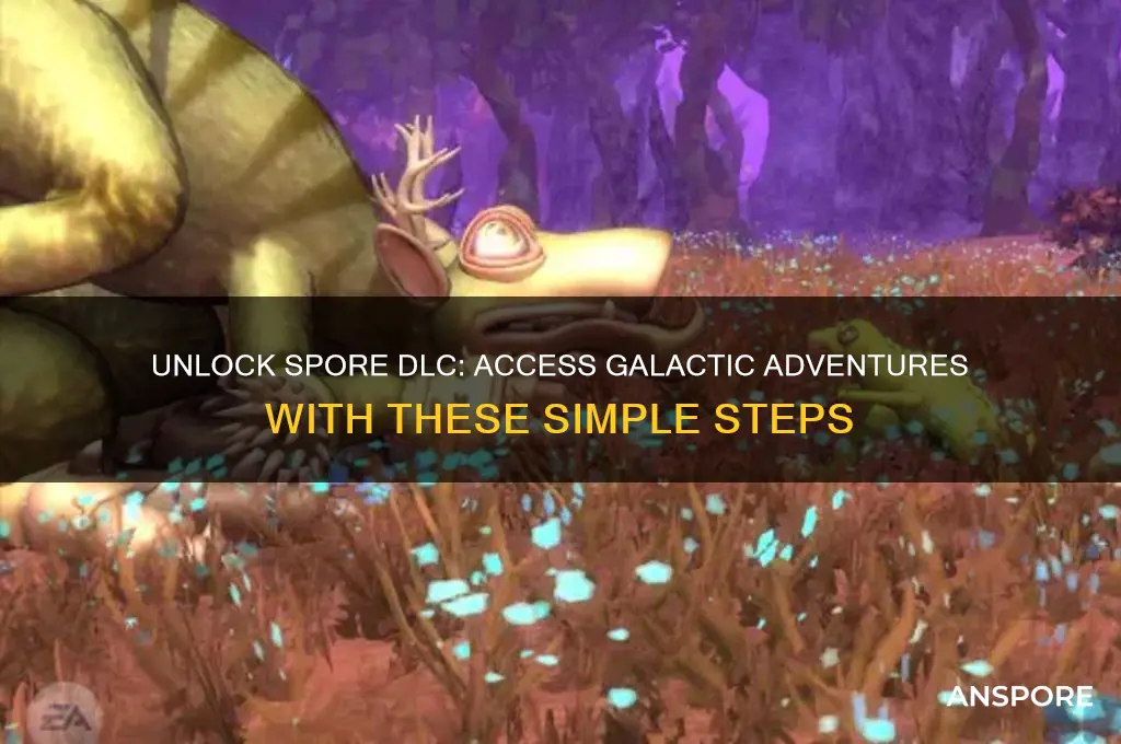 how to access spore dlc through galactic adventures