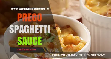 Enhancing Prego Spaghetti Sauce with Fresh Mushrooms