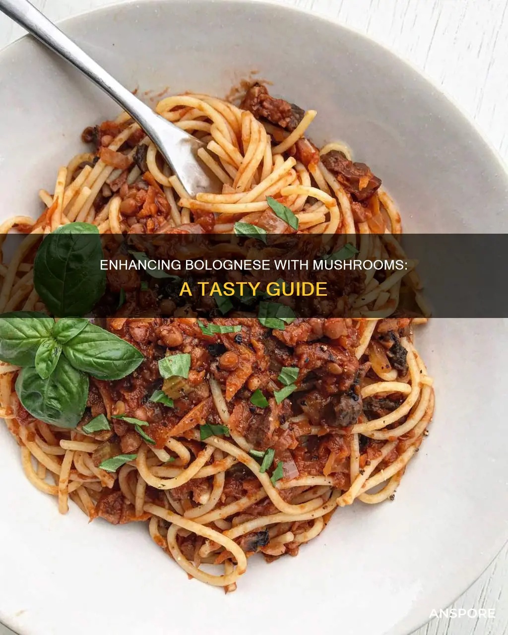 how to add mushrooms to bolognese