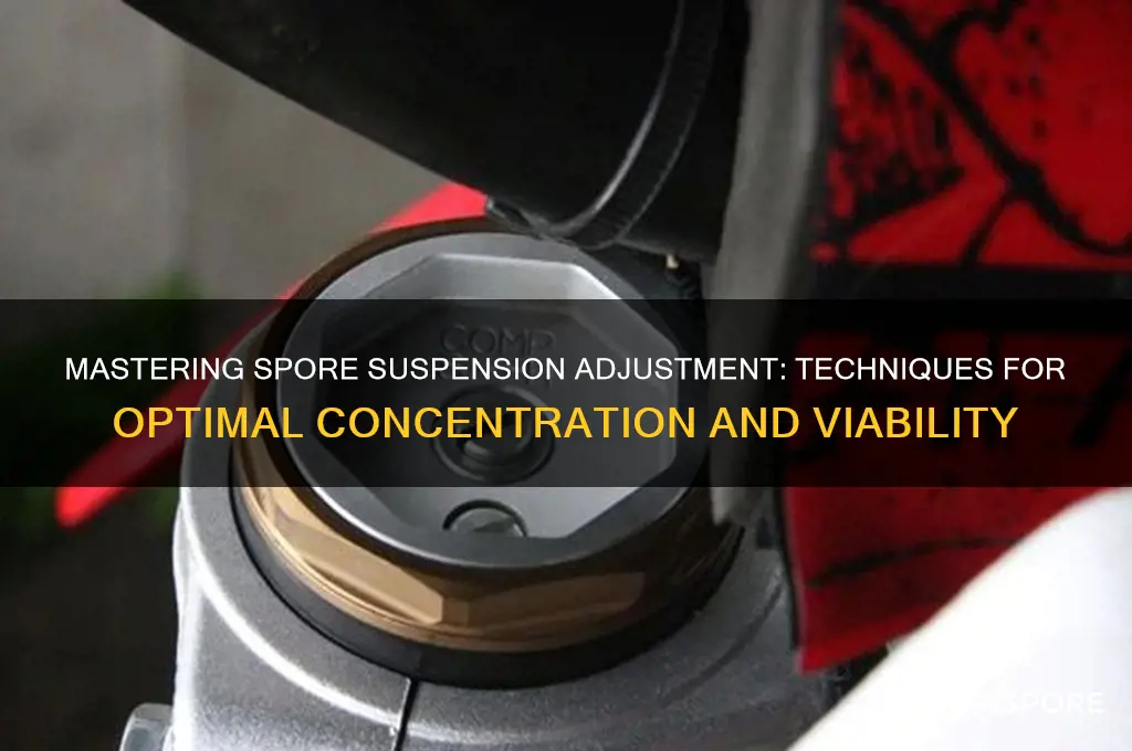 how to adjust spore suspension