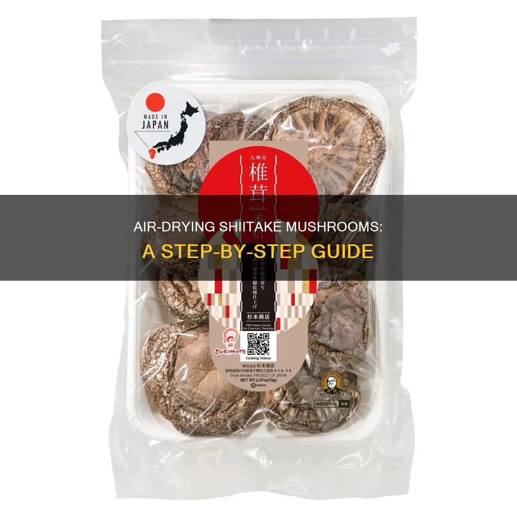 how to air dry shiitake mushrooms