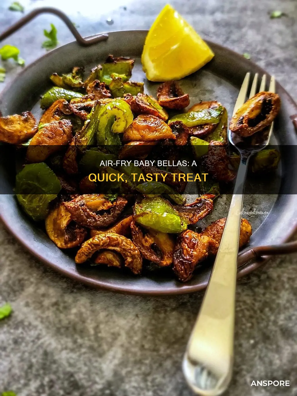 how to air fry baby bella mushrooms