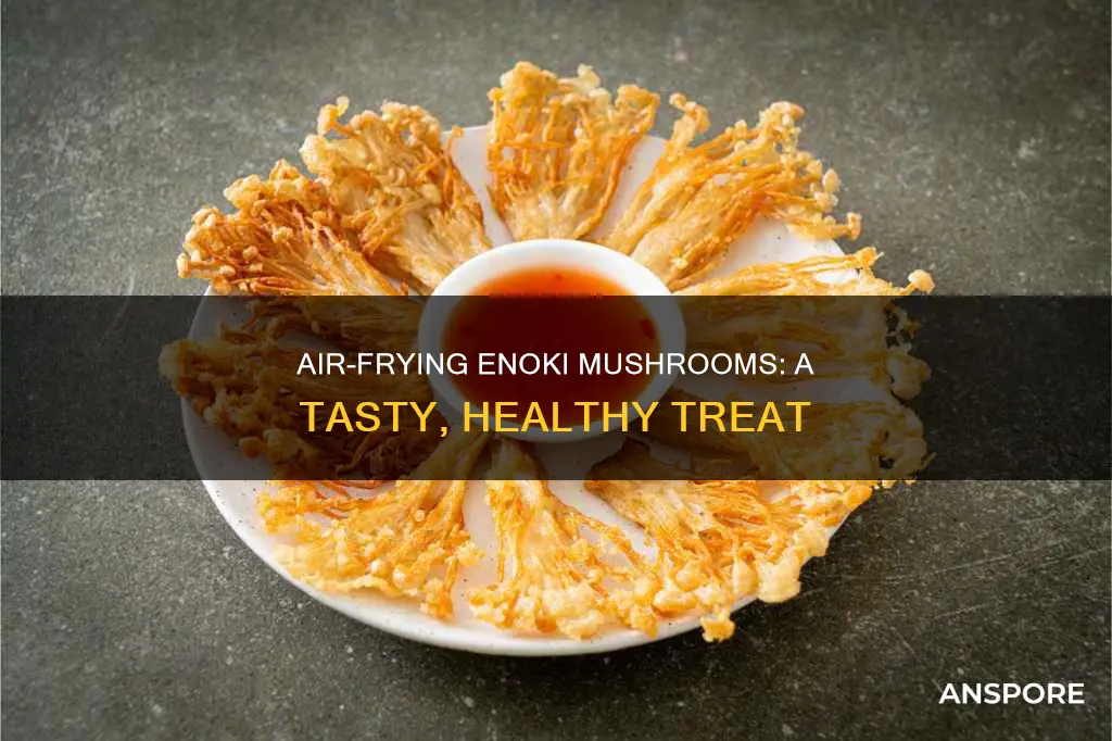 how to air fry enoki mushroom