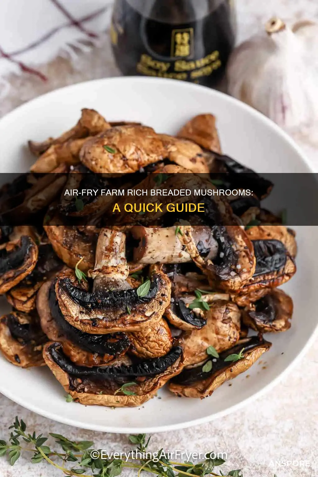 how to air fry farm rich breaded mushrooms