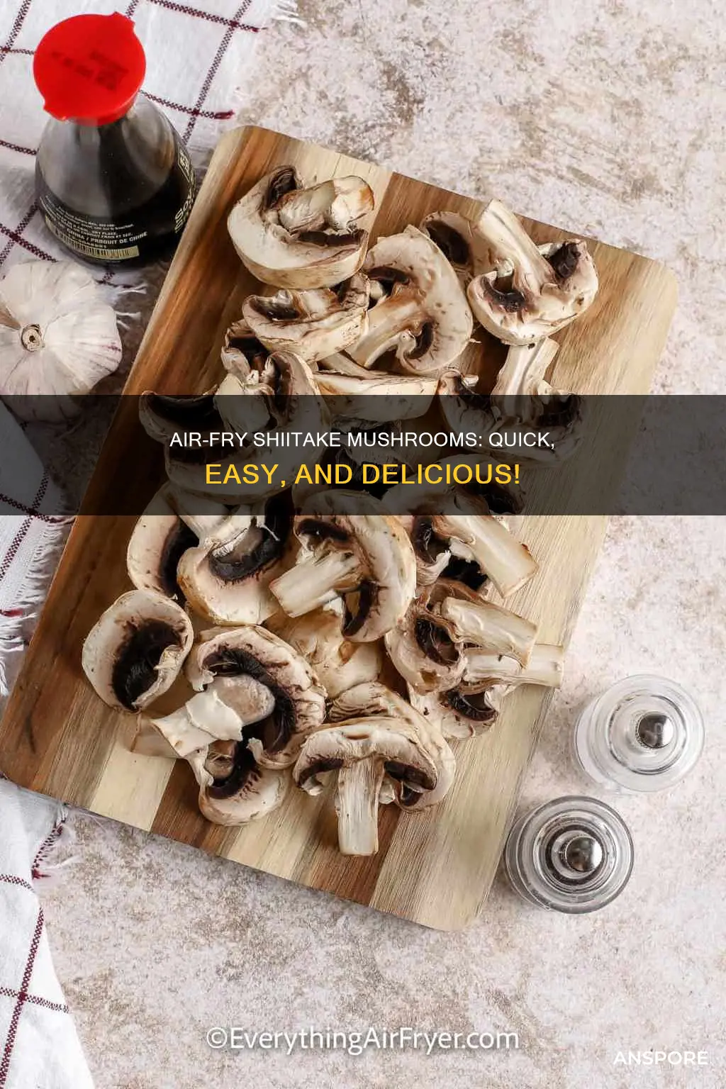how to air fry shiitake mushrooms