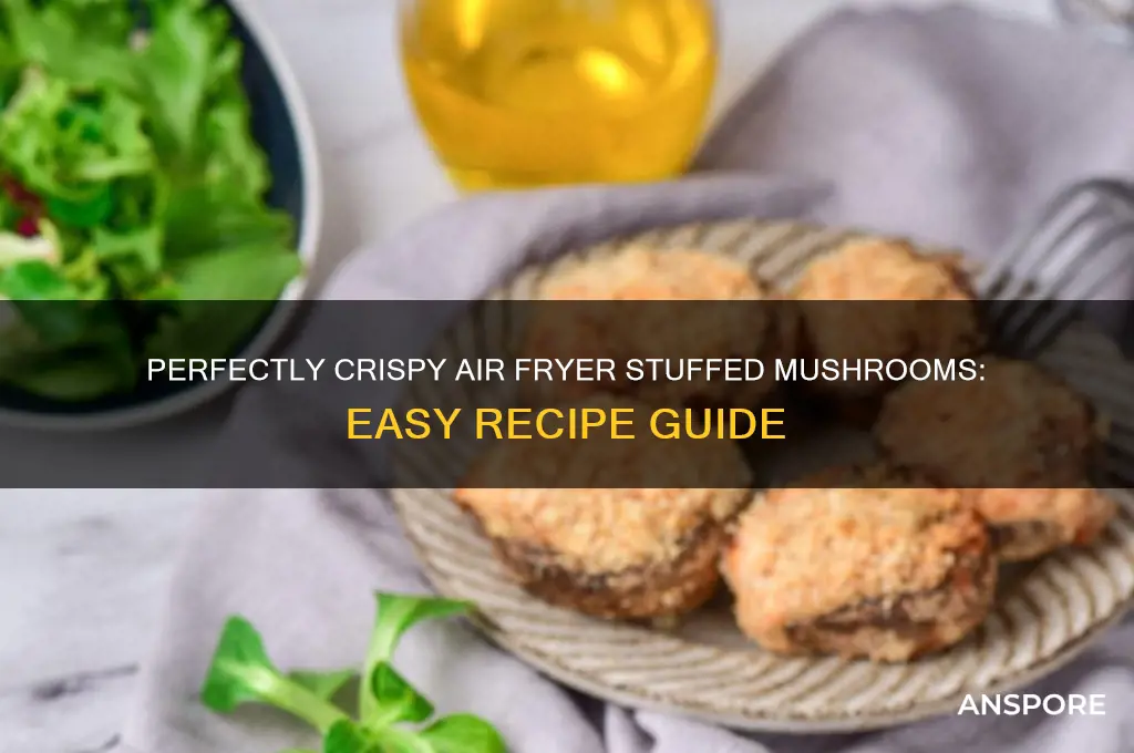 how to air fry stuffed mushrooms