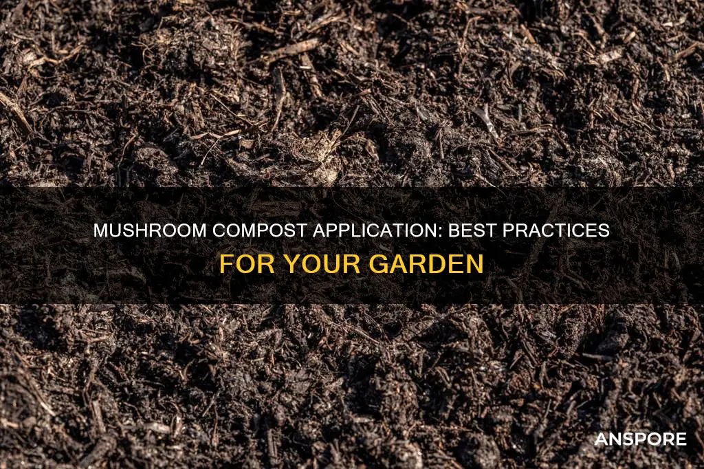 how to apply mushroom compost
