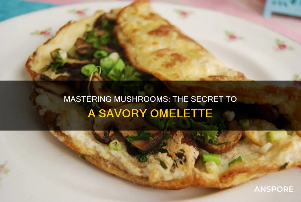 how to asautee mushrooms for an omlette