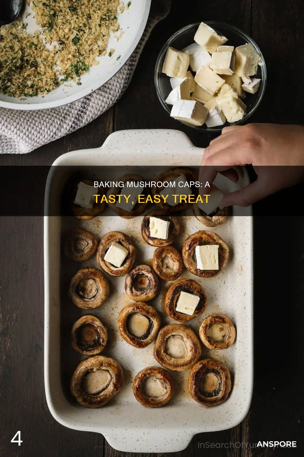 how to bake a mushroom cap