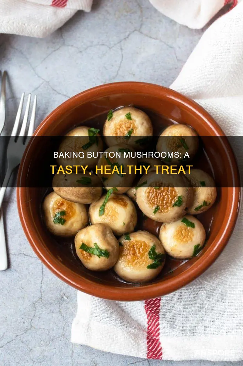 how to bake button mushrooms
