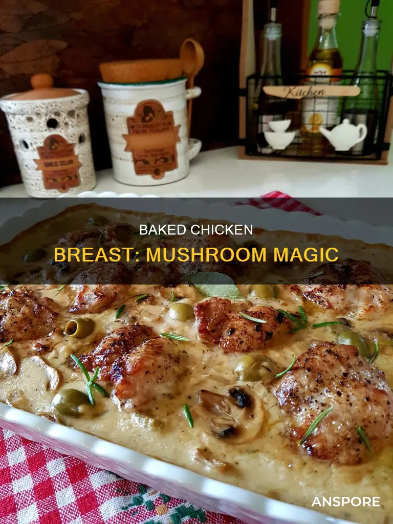 how to bake chicken breast with mushroom