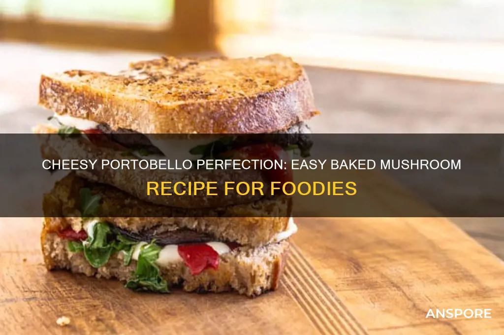how to bake portobello mushrooms with cheese