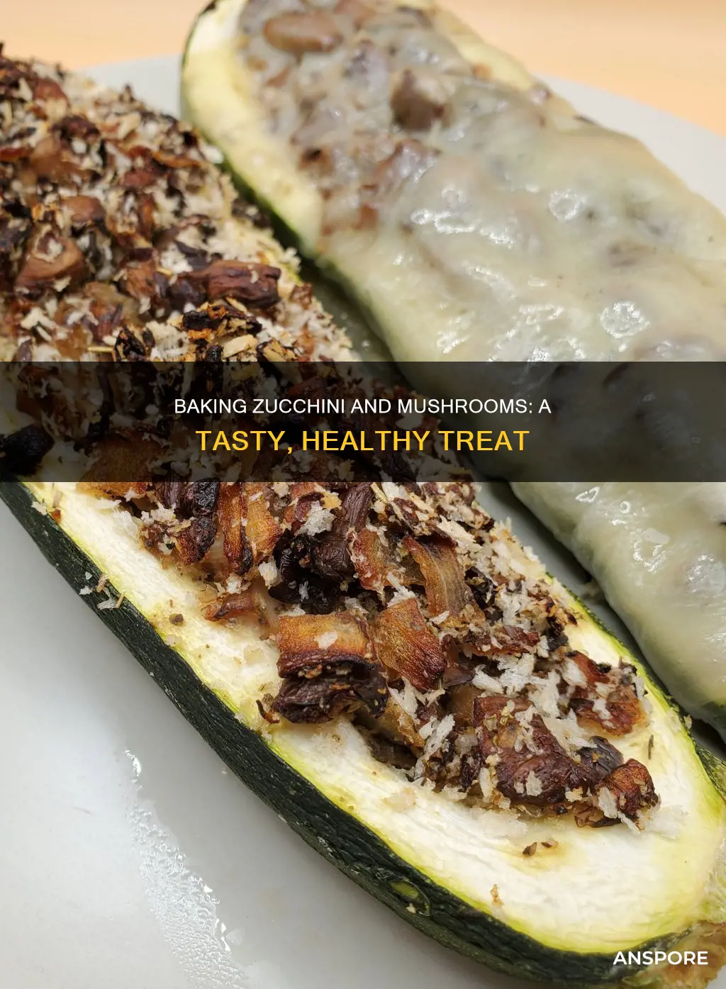how to bake zucchini and mushrooms