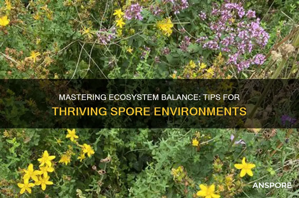 how to balance ecosystem spore