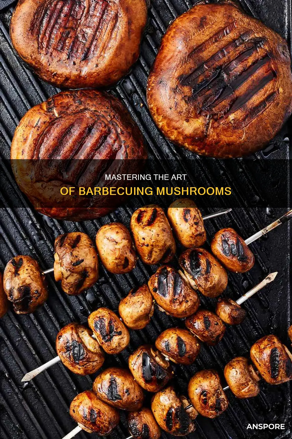 how to barbecue mushrooms