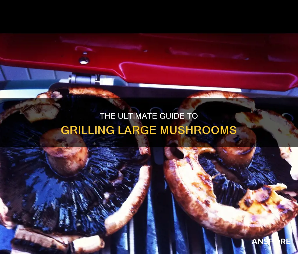 how to bbq large mushrooms