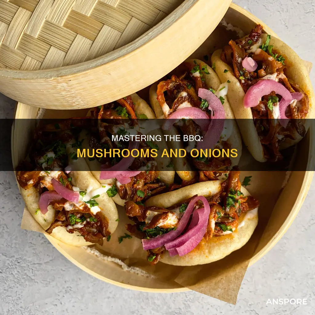 how to bbq mushrooms and onions