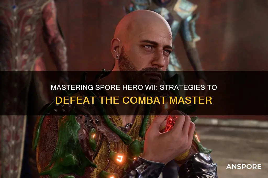 how to beat the combat master on spore hero wii