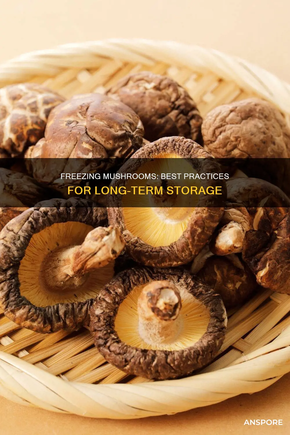 how to best freeze mushrooms