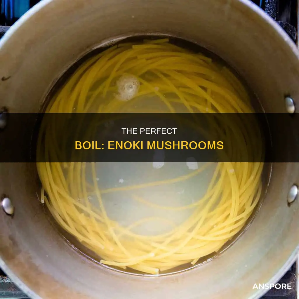 how to boil enoki mushrooms