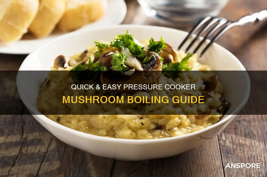 how to boil mushrooms in pressure cooker
