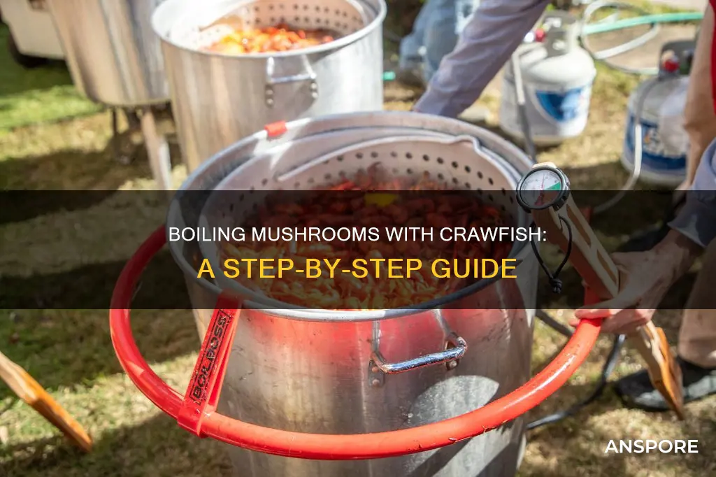how to boil mushrooms with crawfish
