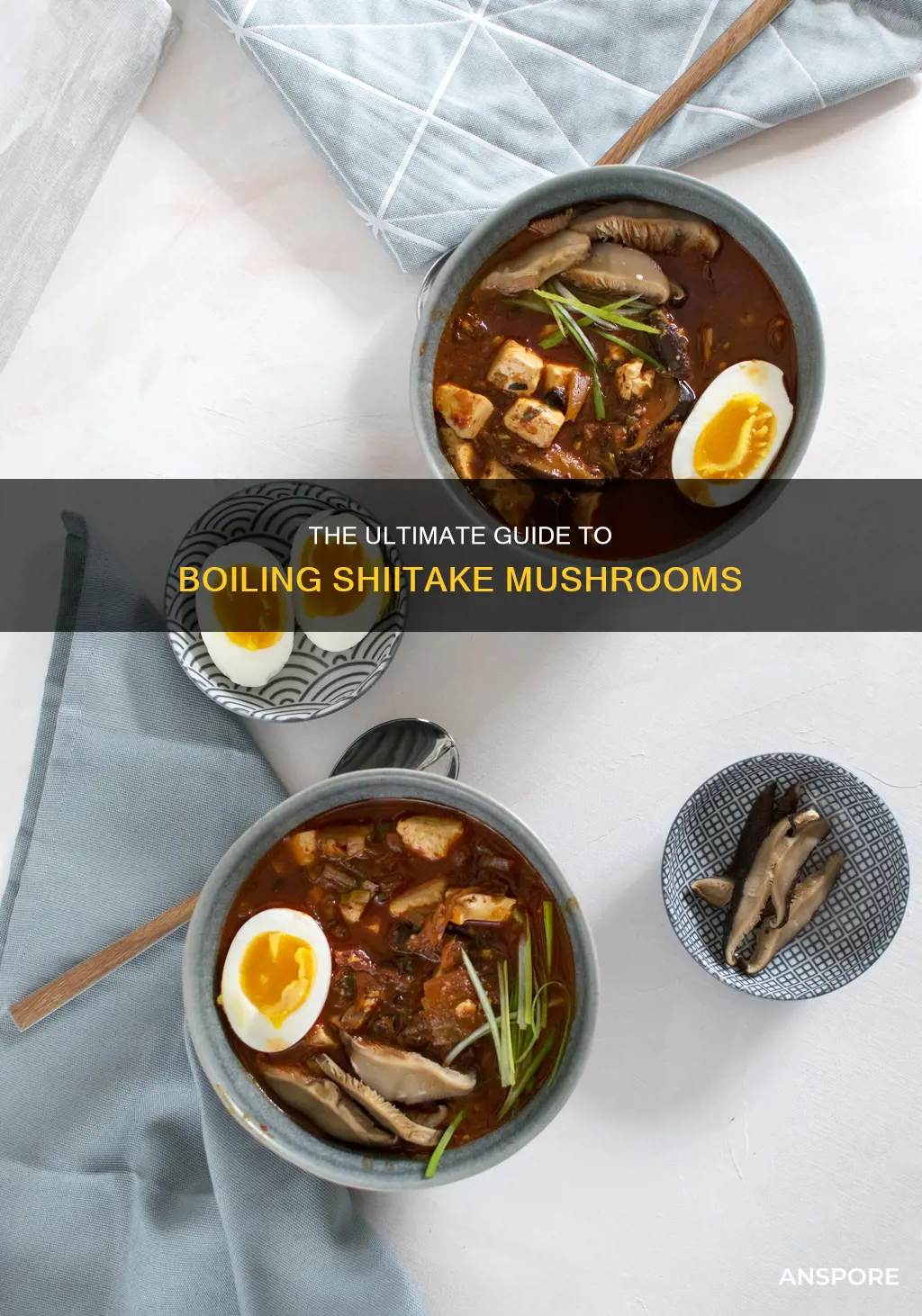 how to boil shiitake mushrooms