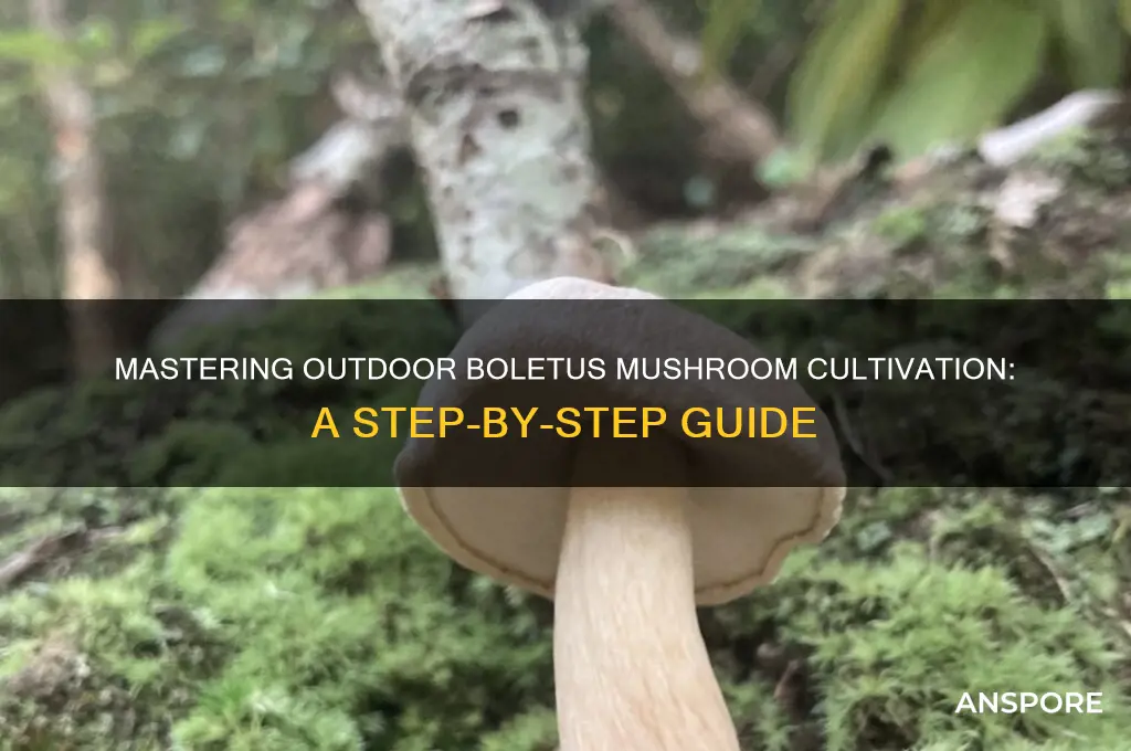 how to boletus mushroom growing outdoor